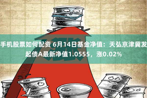 手机股票如何配资 6月14日基金净值：天弘京津冀发起债A最新净值1.0555，涨0.02%