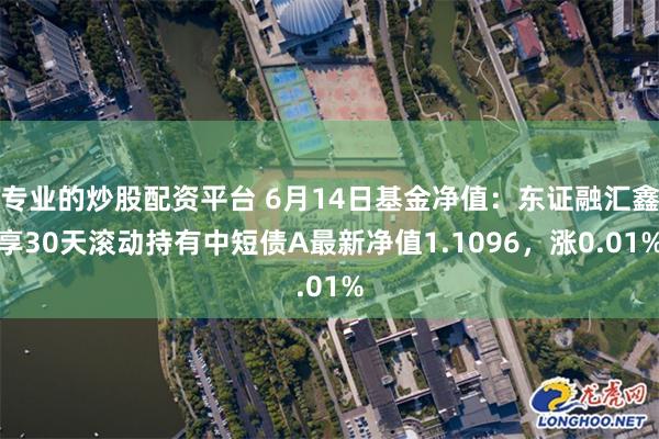 专业的炒股配资平台 6月14日基金净值：东证融汇鑫享30天滚动持有中短债A最新净值1.1096，涨0.01%