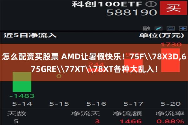 怎么配资买股票 AMD让暑假快乐！75F\78X3D,675GRE\77XT\78XT各种大乱入！