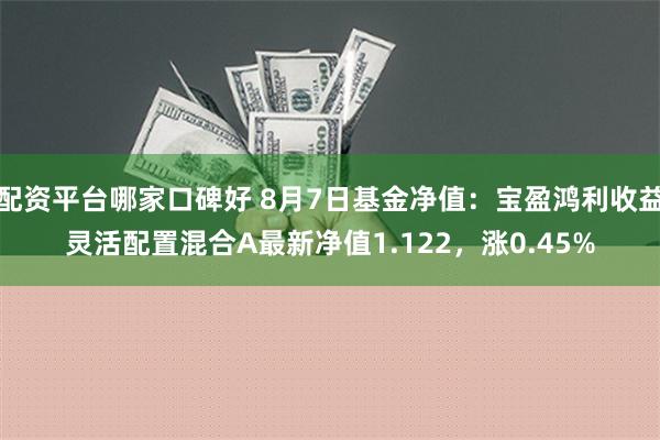 配资平台哪家口碑好 8月7日基金净值：宝盈鸿利收益灵活配置混合A最新净值1.122，涨0.45%