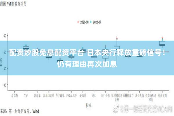 配资炒股免息配资平台 日本央行释放重磅信号！仍有理由再次加息