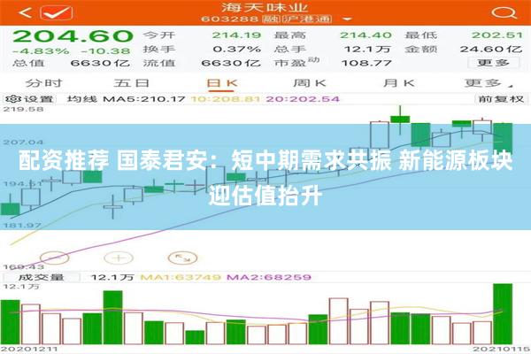 配资推荐 国泰君安：短中期需求共振 新能源板块迎估值抬升