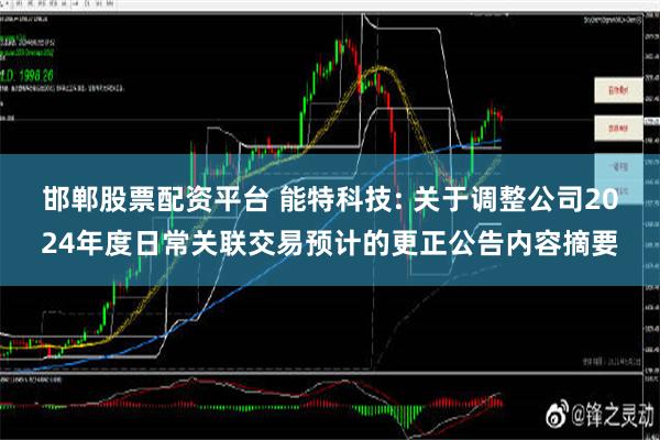 邯郸股票配资平台 能特科技: 关于调整公司2024年度日常关联交易预计的更正公告内容摘要