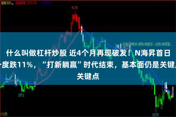 什么叫做杠杆炒股 近4个月再现破发！N海昇首日一度跌11%，“打新躺赢”时代结束，基本面仍是关键点