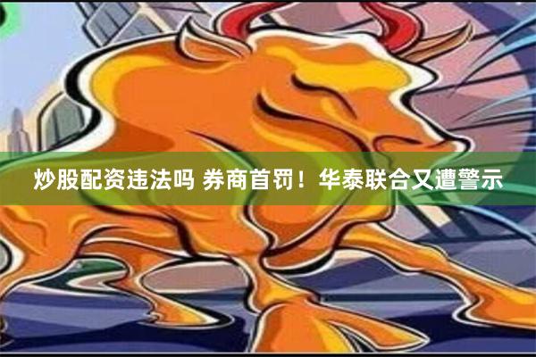 炒股配资违法吗 券商首罚！华泰联合又遭警示