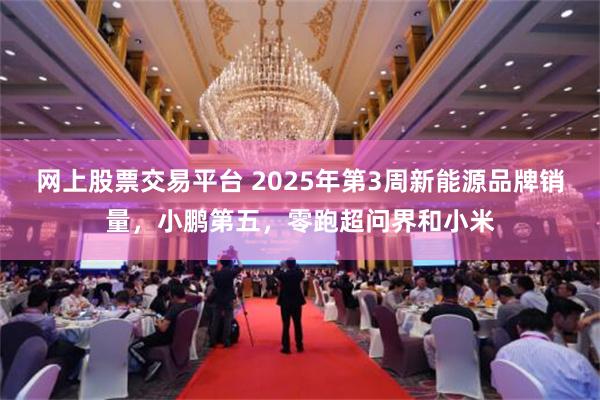 网上股票交易平台 2025年第3周新能源品牌销量，小鹏第五，零跑超问界和小米